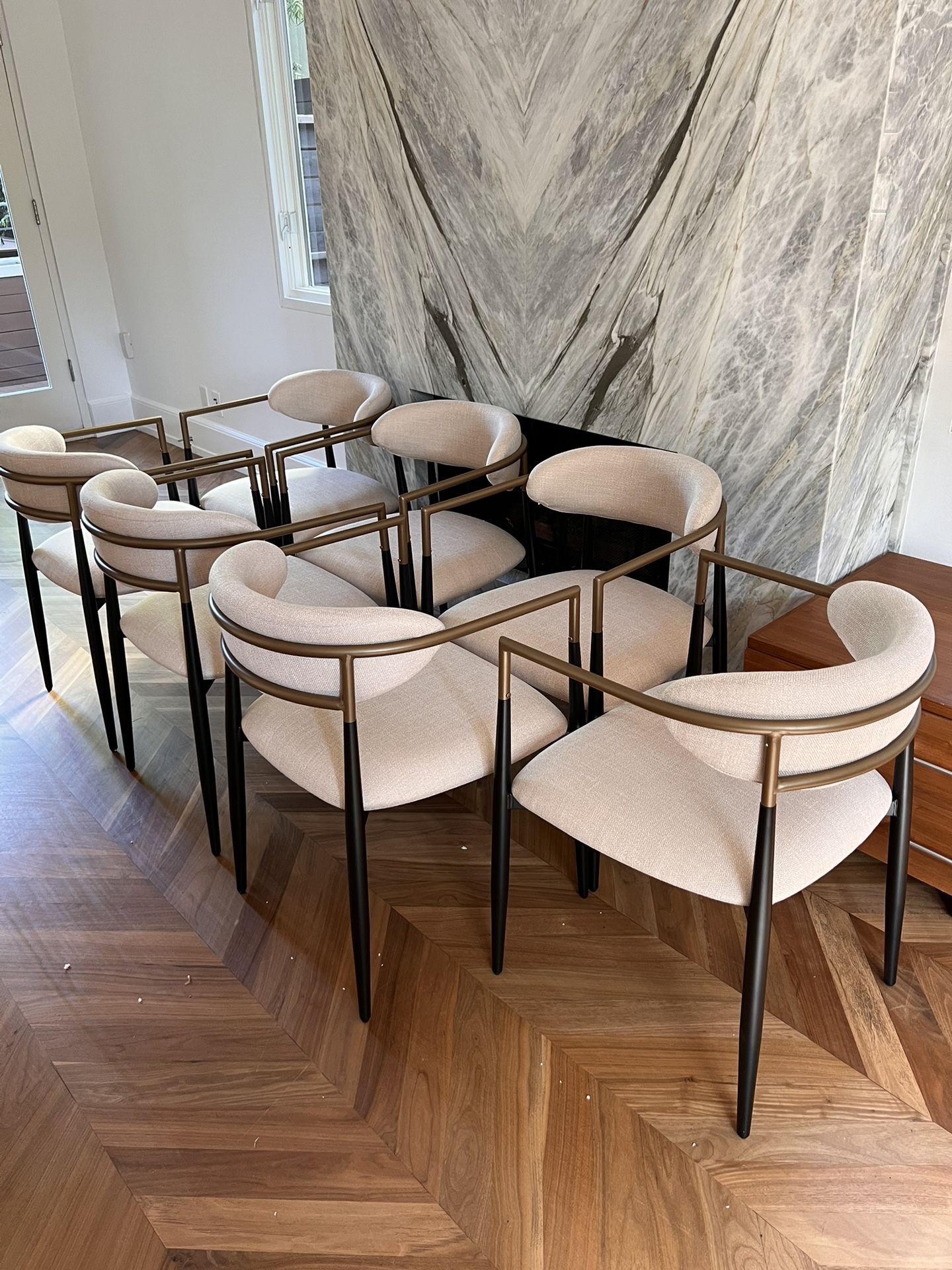Mid Century Modern Dining Chair - Arhaus Jagger Dining Chair Dupe - Free Delivery ✅ Black Dining Chair