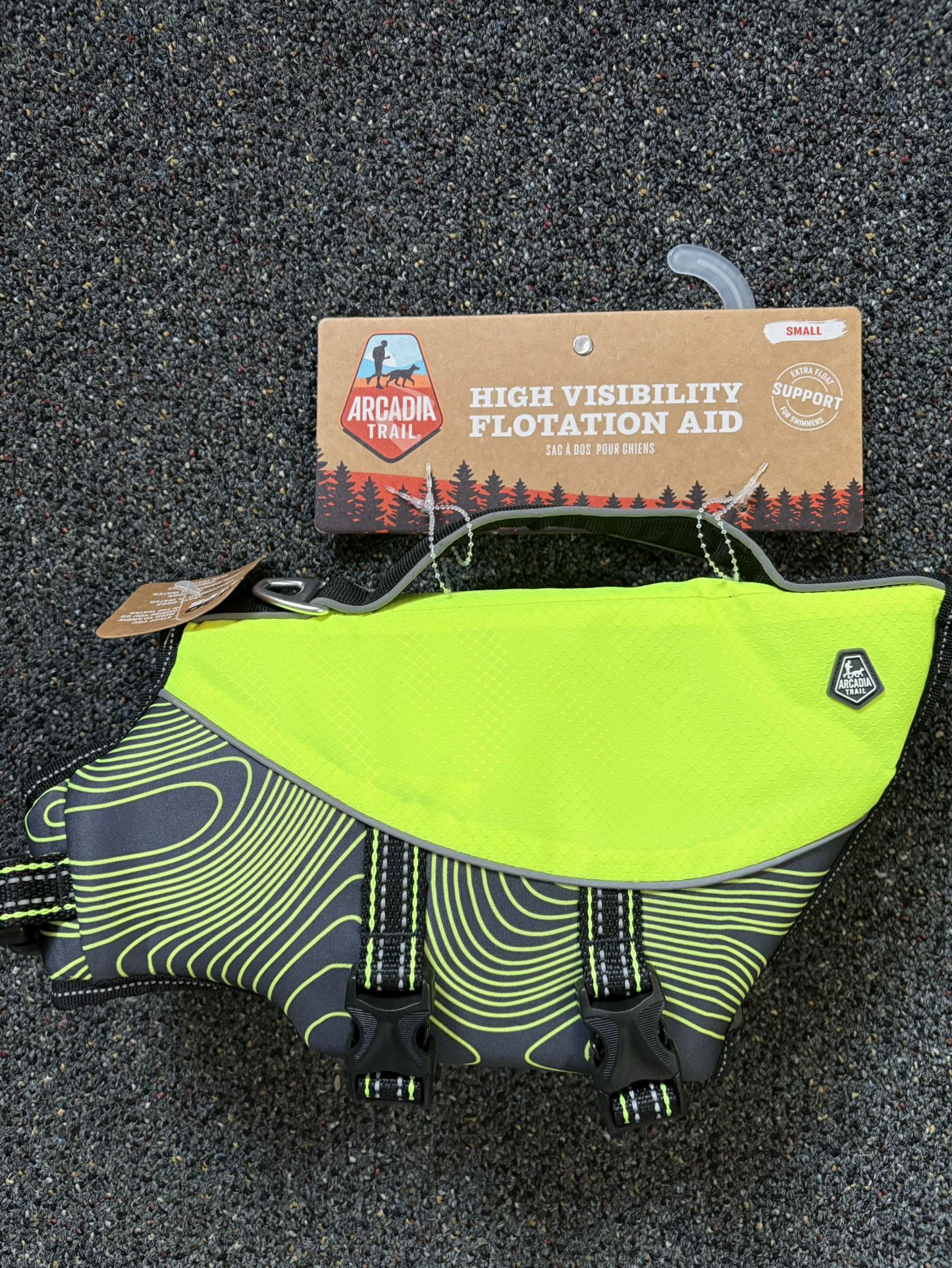 Small Dog Life Jacket. High Visibility.