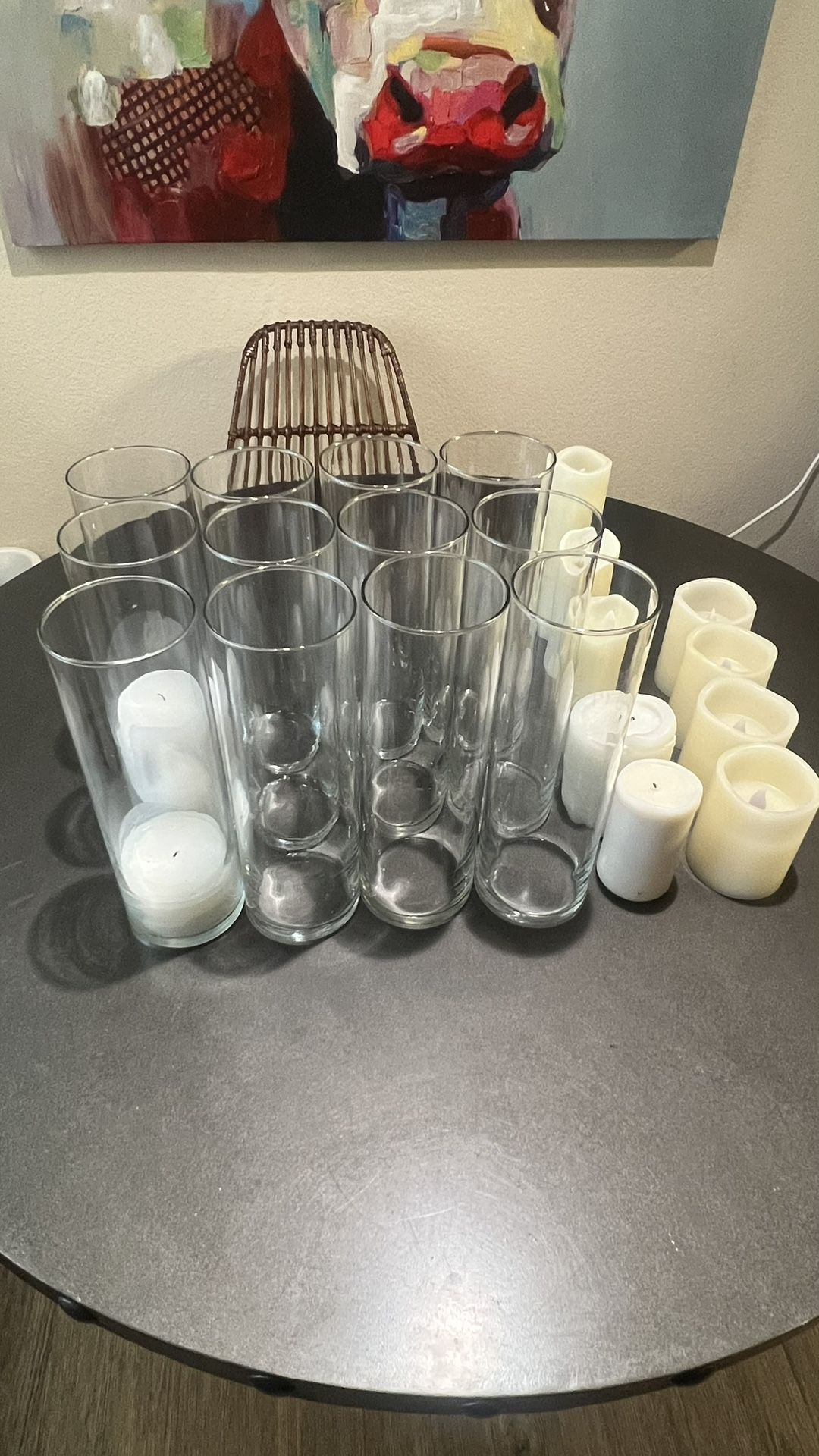 Wedding Decor Hurricane And Large Vases