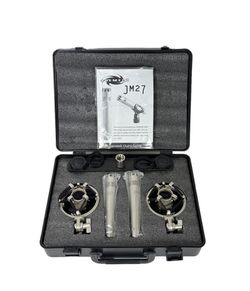 Joemeek JM27 Pac ~ Medium-Sized Cardioid Capacitor Microphones Pair in Case