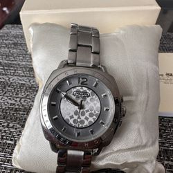 Beautiful Silver Coach Watch 