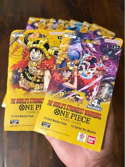 One Piece OP-17 World's Strongest Warriors Sleeved Booster packs