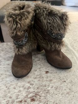 Naughty Monkey faux fur booties