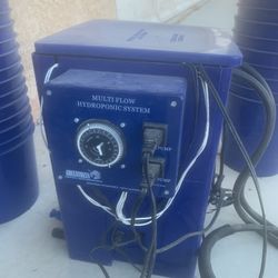 38 site ebb and flow hydroponic system with timer and 50 gallon reservoir