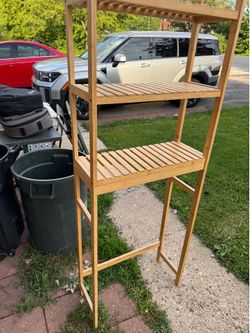 Bamboo 3 tiered shelf unit