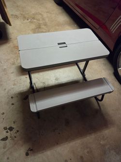 Children's Folding Portable Picnic Table with Benches