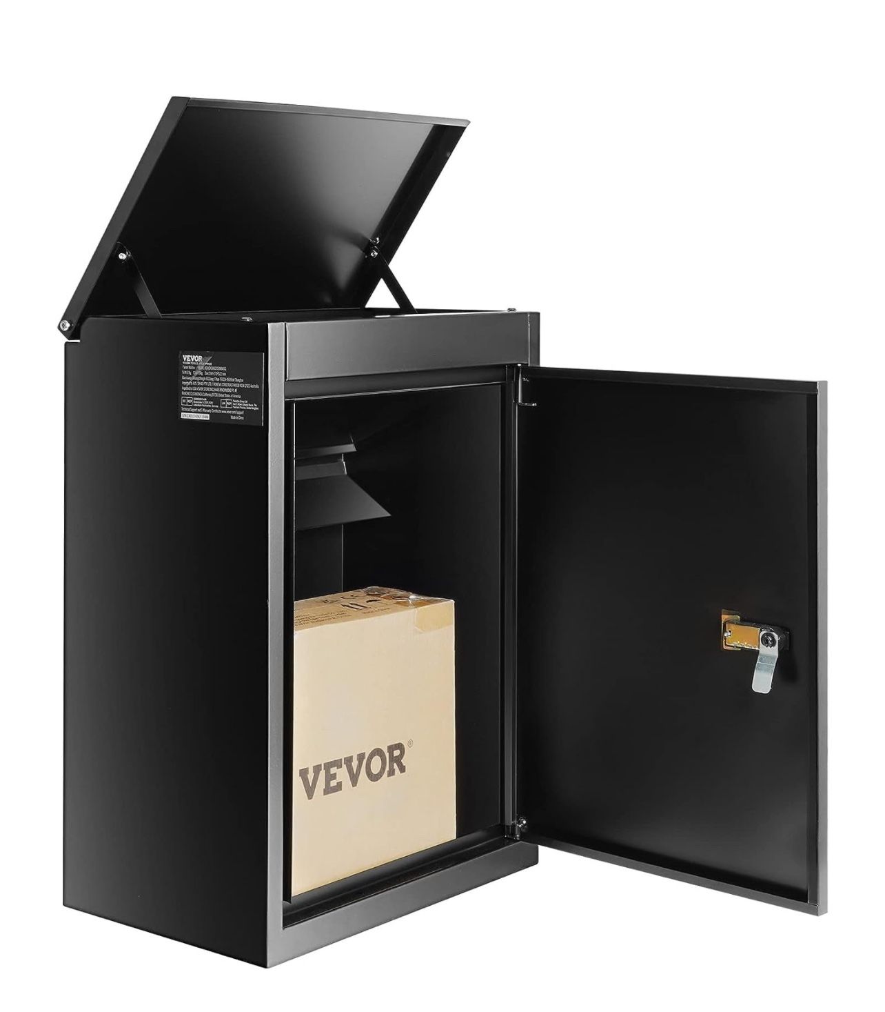 ALBAD Lockable Package Delivery Box - Anti-Theft Outdoor Parcel Drop Box, Waterproof & Galvanized Steel