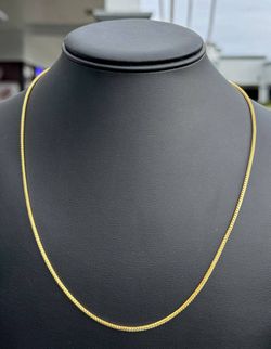 New Jewelry 14k yellow gold Franco necklace chain 20" 1.60mm width