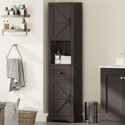 ❤️‍🔥 #C 66 In Tall Farmhouse Bathroom Storage Cabinet