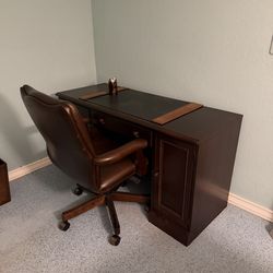 Desk and office style chair