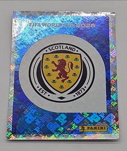 SCO 1 SCOTLAND SHIELD FIFA WORLD CUP 2026 STICKERS FIGURITAS BARAJITA