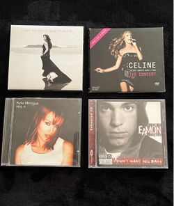 Lot of 4 CDs – Sarah McLachlan, Celine Dion, Kylie Minogue, Eamon