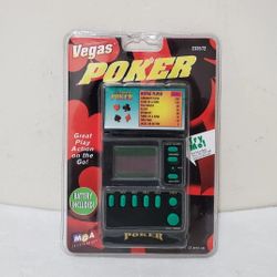 Vintage MGA Entertainment Vegas Poker Handheld Electronic Game Casino-Themed
