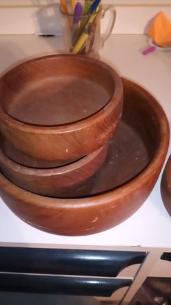 Wooden bowls