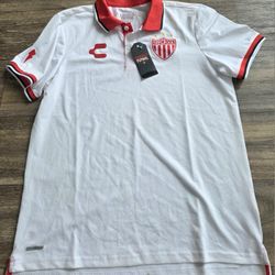 Charly Necaxa Aguascalientes HidroRayos Futbol Soccer Polo Shirt Medium