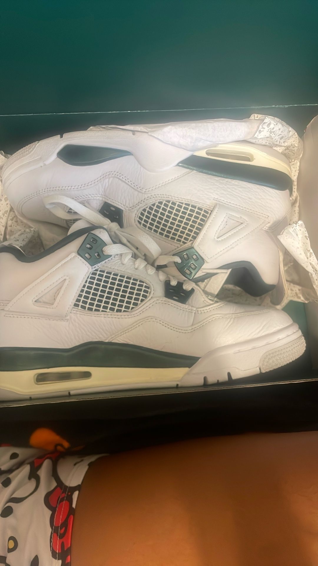 Air Jordan 4 Retro Oxidized Green White