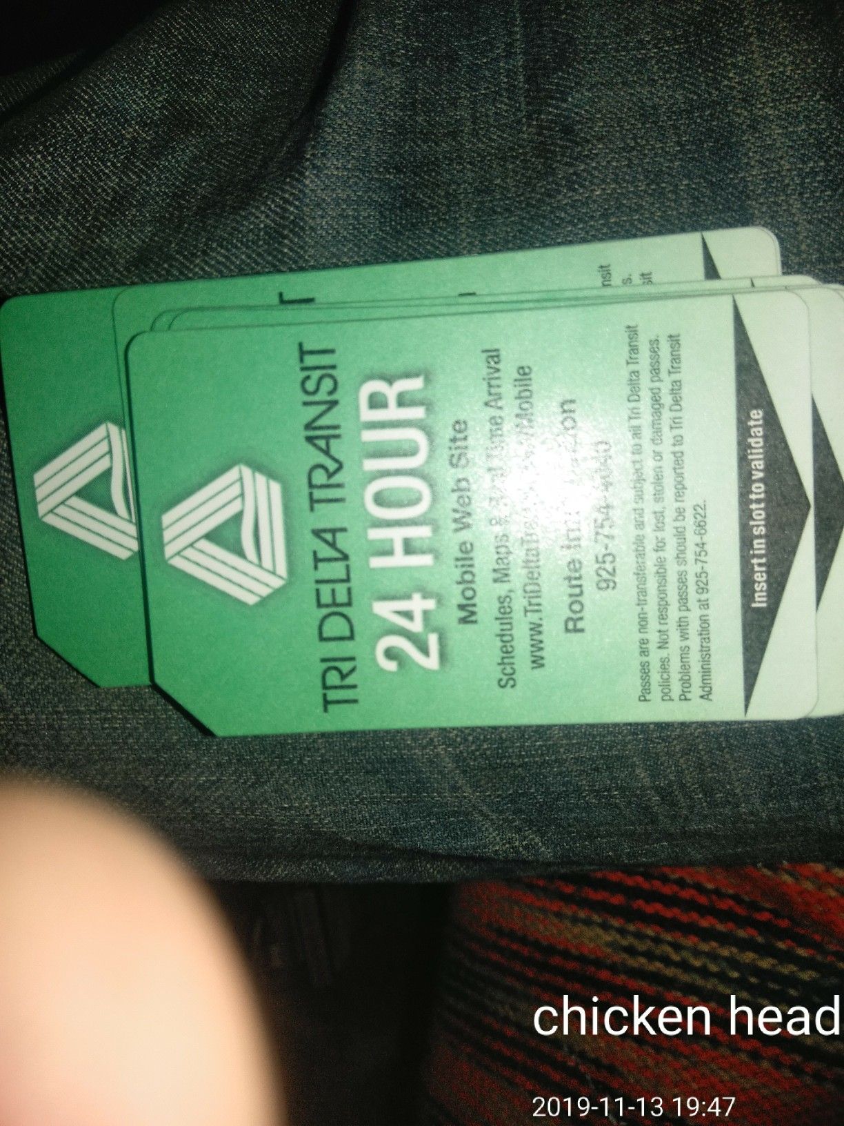 Tri Delta Transit 24 bus pass $1 each