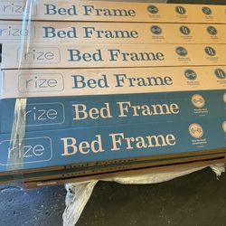 New Metal Bed Frame Adjustable To Queen/King/Cal King Size Holds Up To 2000 lb. Distributed Weight 70” L. Delivery Available