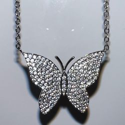 Crystal Butterfly Necklace 