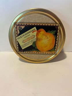 Vintage H.K. & F.B. Thurber California Bartlett Pear Tin