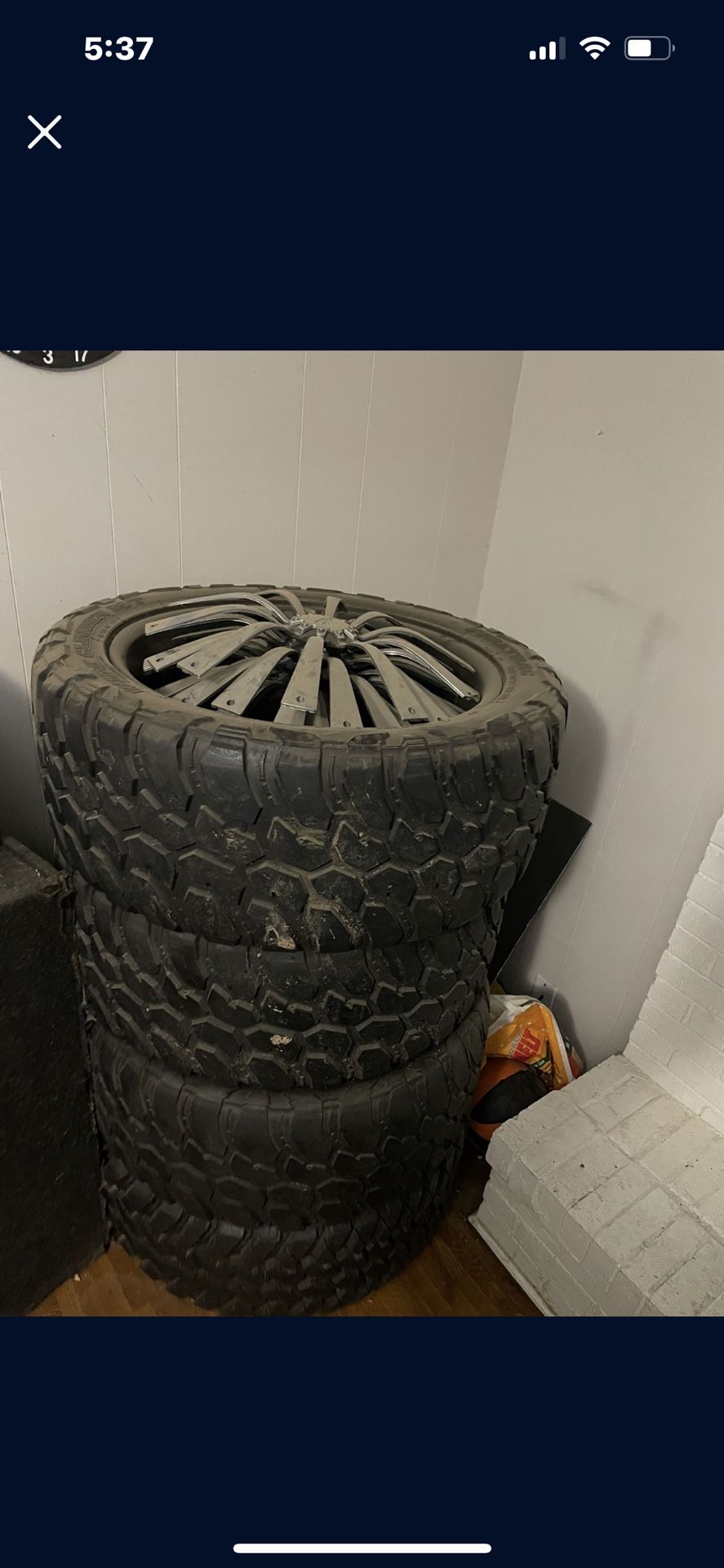 22 Mud Tire With Rims