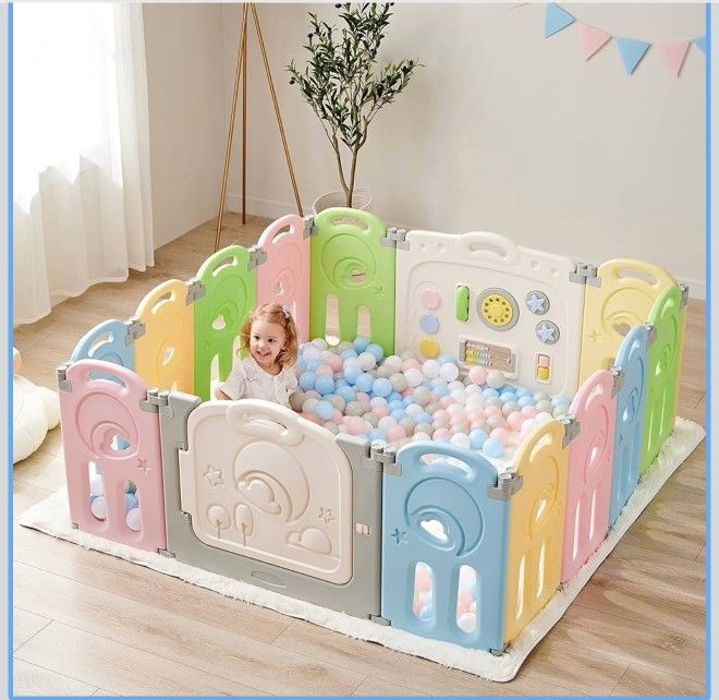 Play Pen Kids Activity Center & Gate