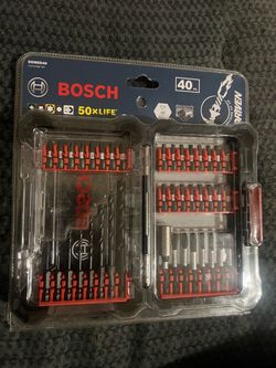 Bosch 40 pc driven impact screw driving and drilling custom care set