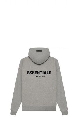 Grey essential hoodie
