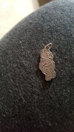 Winnie the pooh sterling silver pendant
