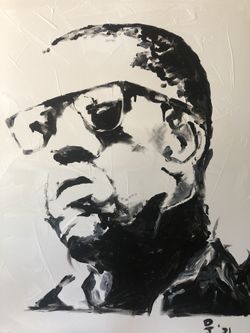 24”x30” Kanye West Acrylic On Canvas Original