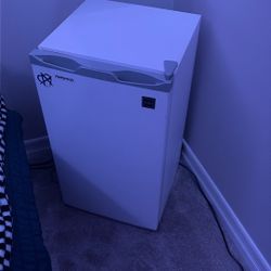 Vinyl Wrapped Mini Fridge 