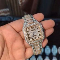 Cartier watch iced out