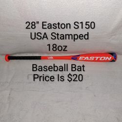 28" Easton S150 USA Stamped Baseball Bat (Price Is $20)
