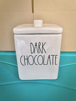 Rae Dunn Dark Chocolate Canister