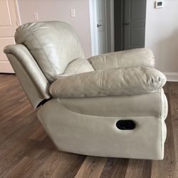 Recliner leather Chair - Rocker