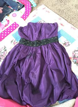 Purple short dress