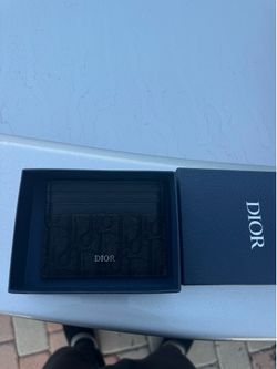 Dior Oblique Card Holder Black
