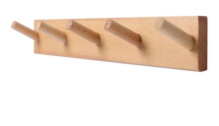 Coat Rack Wall Mount, 17 Inch Coat Hooks for Hanging, Wooden Wall Hooks Rack Coat Hanger for Purse Clothes Jacket Backpack in Entryway Mudroom Bathroo