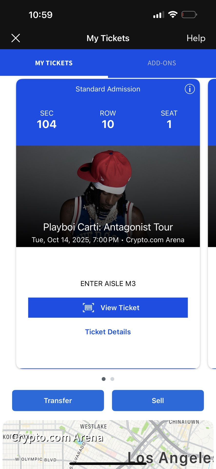 Playboi Carti Antagonist Tour Tickets - 2 