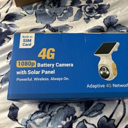Solar-Powered 1080p WiFi Battery Camera, Security Cameras Wireless Outdoor 4G