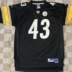 Troy Polamalu #43 Pittsburgh Steelers Reebok NFL Equipment Youth XL 18/20