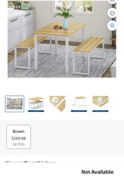 Mesa con 2 benches