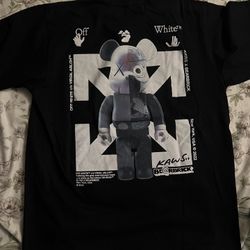 Off-White x Bearbrick collaboration t-shirt featuring KAWS