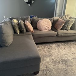 Grey L Shape Couch