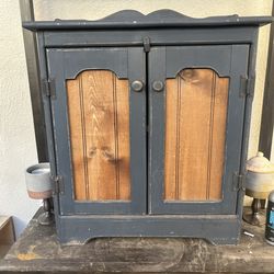 Rustic farmhouse style cabinet