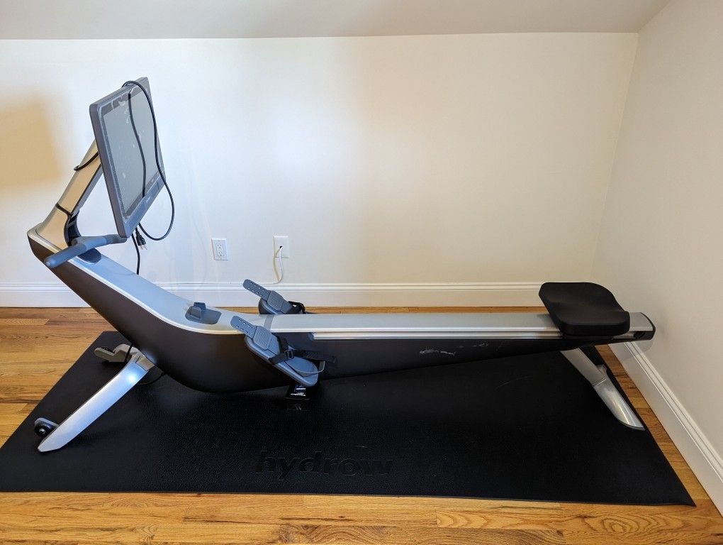 Hydrow Rower With Machine Mat & Upright Storage Kit