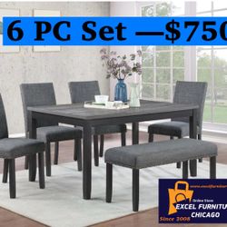 Brand New Dinning Room Set ( Table & Chairs) 