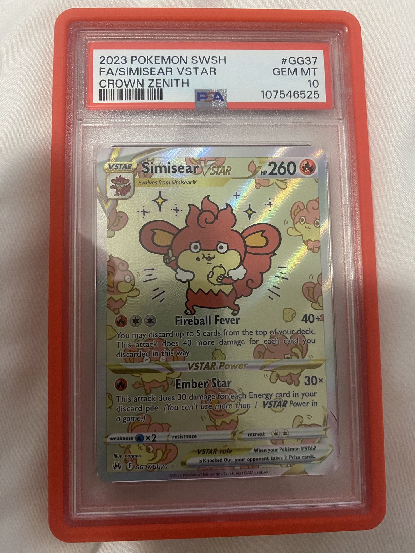 Simisear vstar psa 10