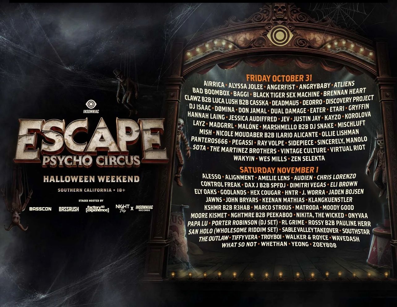 Escape ticket (Saturday Wristband Only)