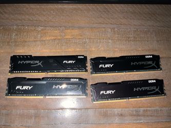 64GB HyperX Fury DDR4 RAM – 4x16GB – 2666MHz